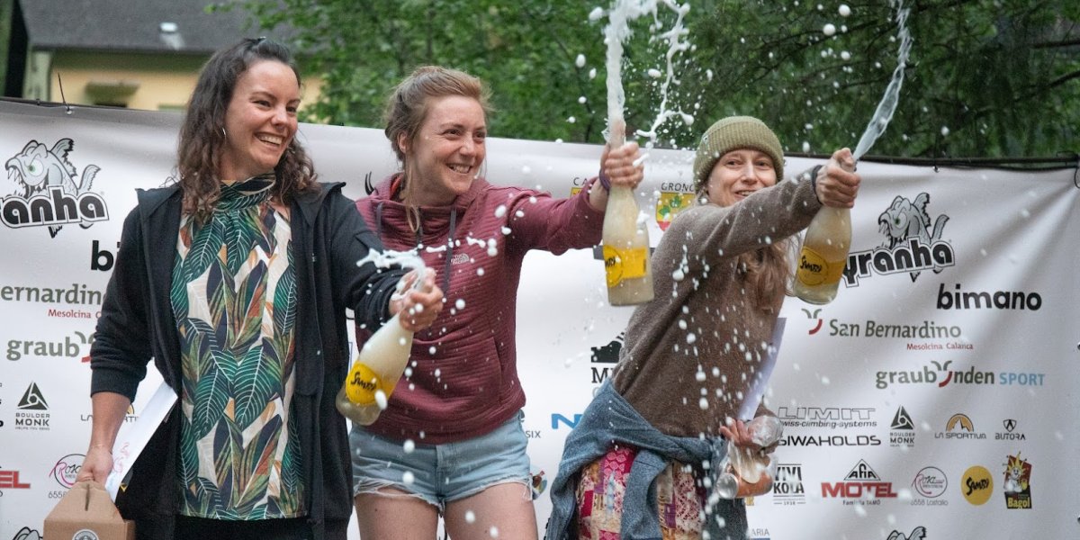 Podium Bouldern Frauen